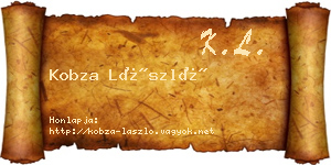 Kobza László névjegykártya