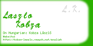 laszlo kobza business card